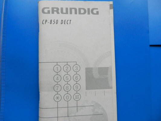 CP850 DECT GRUNDIG Bedienungsanleitung