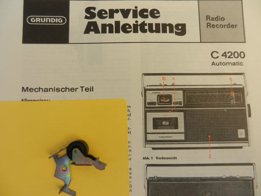 C4200 Tonrollenhebel für den Radiorecorder von GRUNDIG
