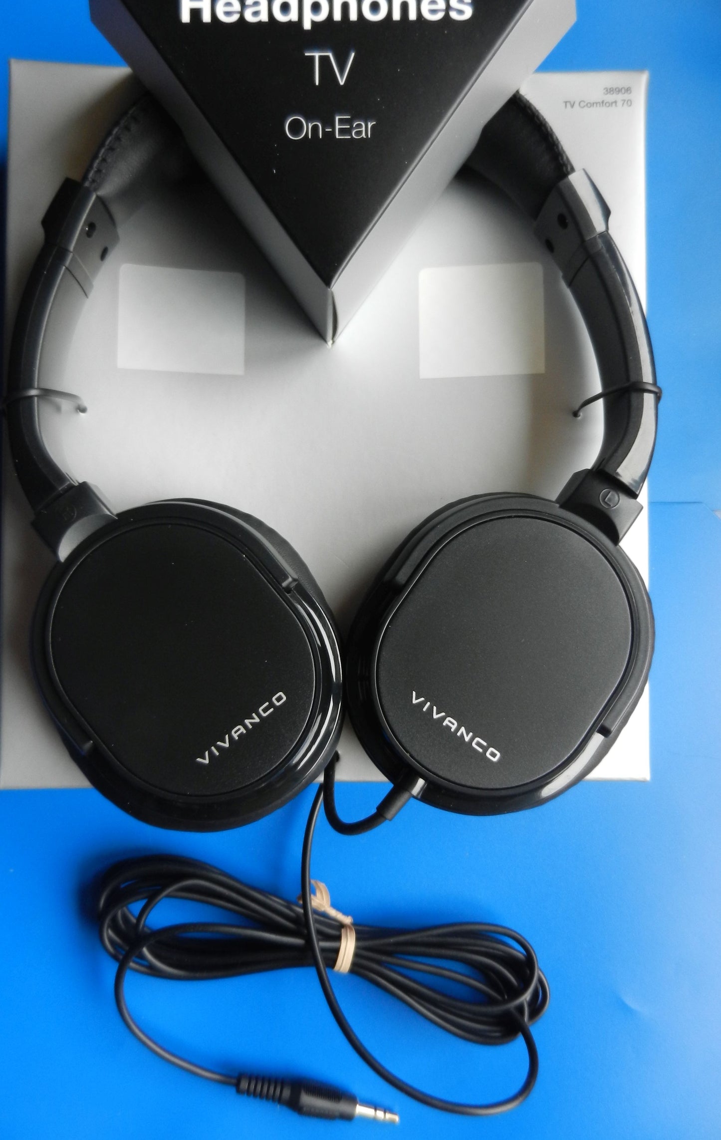 Kopfhörer VIVANCO 70 mit 3m Kabel, ohne Laustärkeregler, ähnlich dem HD65TV von Sennheiser NEU