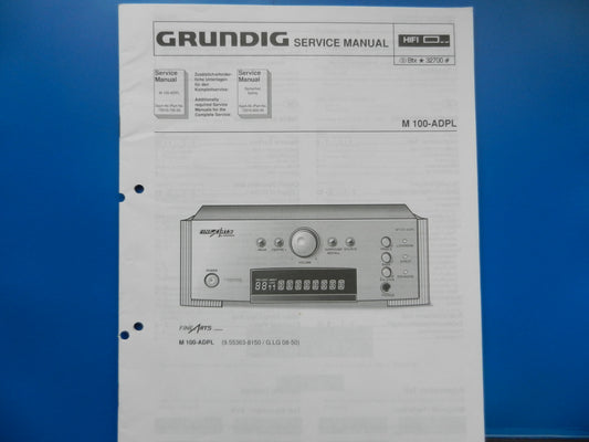 M100-ADPL Original Service Manual Fine Arts GRUNDIG Verstärker