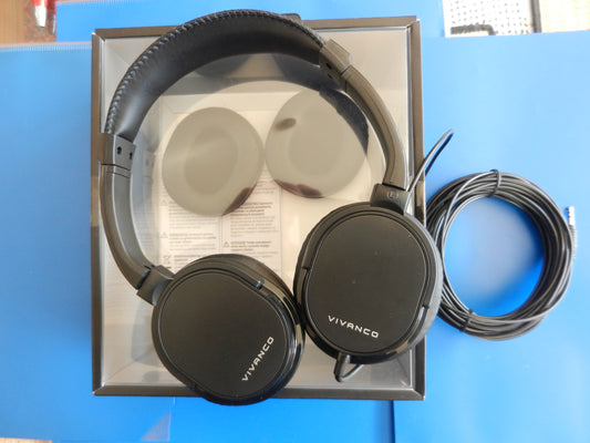 Kopfhörer VIVANCO, mit 10m Kabel, ohne Lautstärke Regler, ähnlich dem HD65TV von Sennheiser