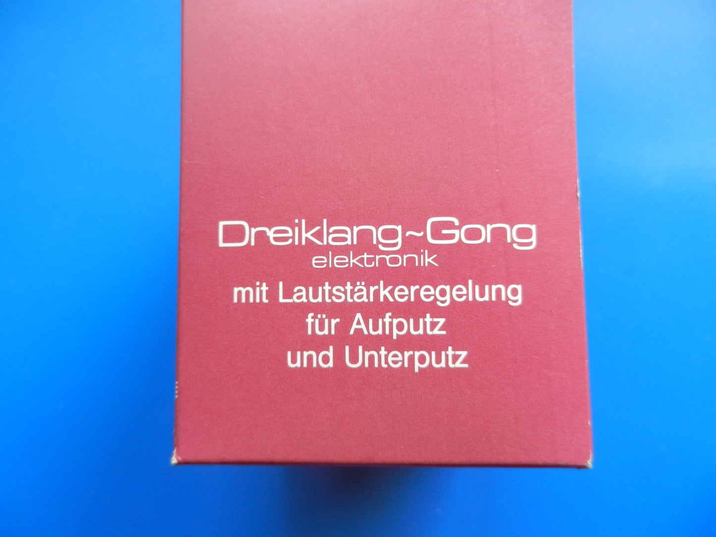 Dreiklang Gong elektronisch mit Lautstärkeregelung für 9V Batterie , NEU