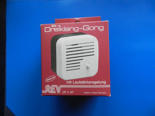 Dreiklang Gong elektronisch mit Lautstärkeregelung für 9V Batterie , NEU