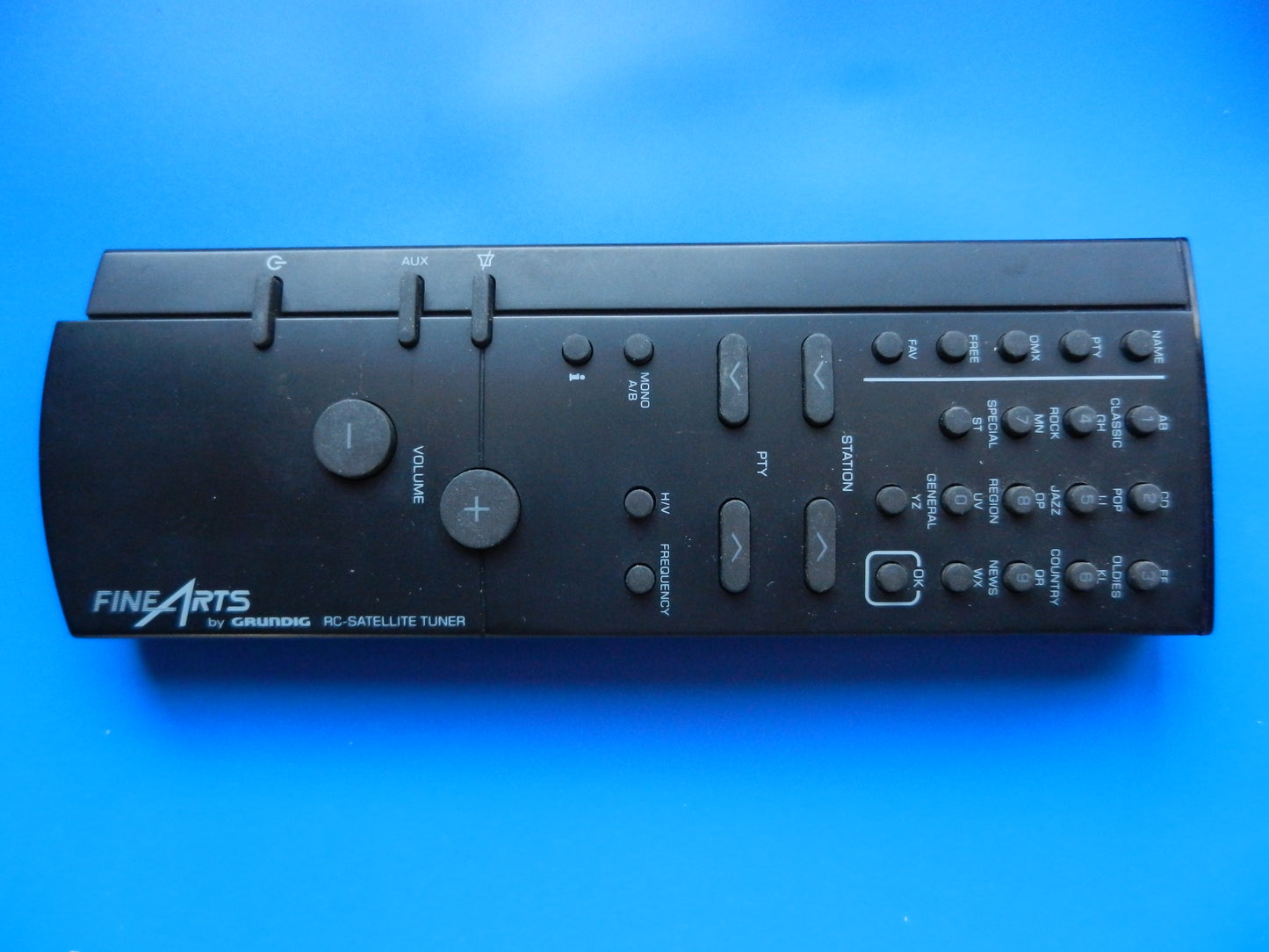Fine Arts RC-Satellite Tuner Fernbedienung Hifi GRUNDIG Fernbedienung