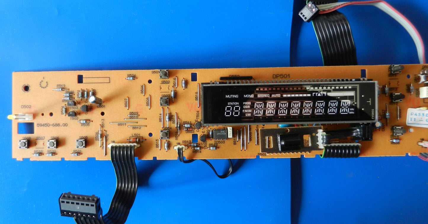 T4 RDS Display-Bedien-Platine für Hifi Fine Arts GRUNDIG Tuner