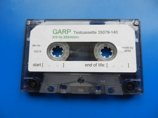 GARP 315Hz Testcassette für Hifi Cassettenrecorder für GRUNDIG