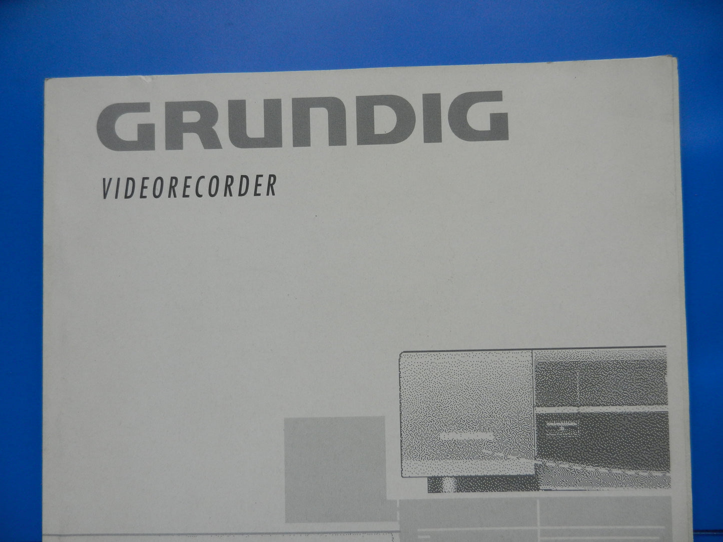 GV501 VPT Bedienungsanleitung für VHS Videorekorder von GRUNDIG
