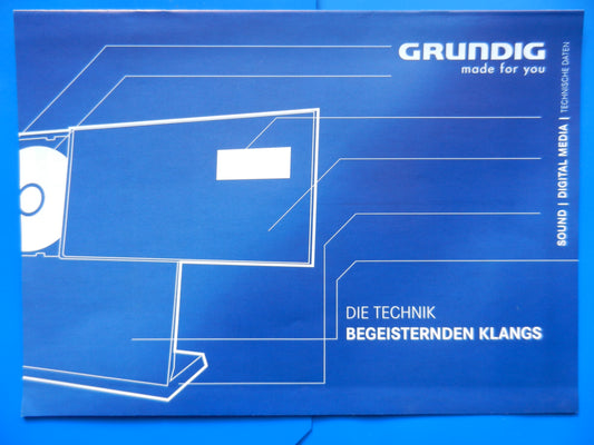 3 Prospekte 2007 / 2008 von GRUNDIG, wie neu