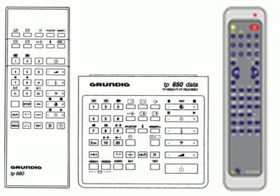 TP650 / TP600 VT GRUNDIG Ersatz - Fernbedienung für GRUNDIG