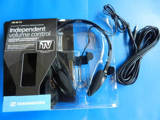 HD35TV MP3 Kopfhörer Original Sennheiser NEU mit 10m Verlängerungskabel , ohne Lautstärkeregler