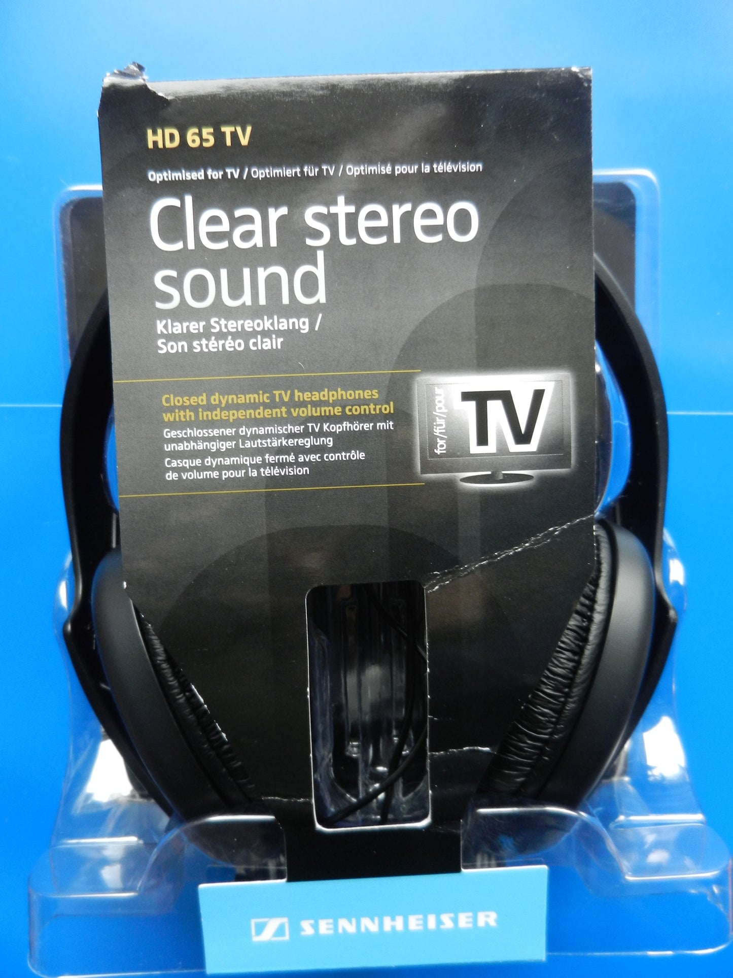 HD65TV Kopfhörer Sennheiser ohne Lautstärkeregler für MP3 Player