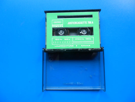Justiercassette 796A für GRUNDIG Diktiergeräte mit Steno Cassette