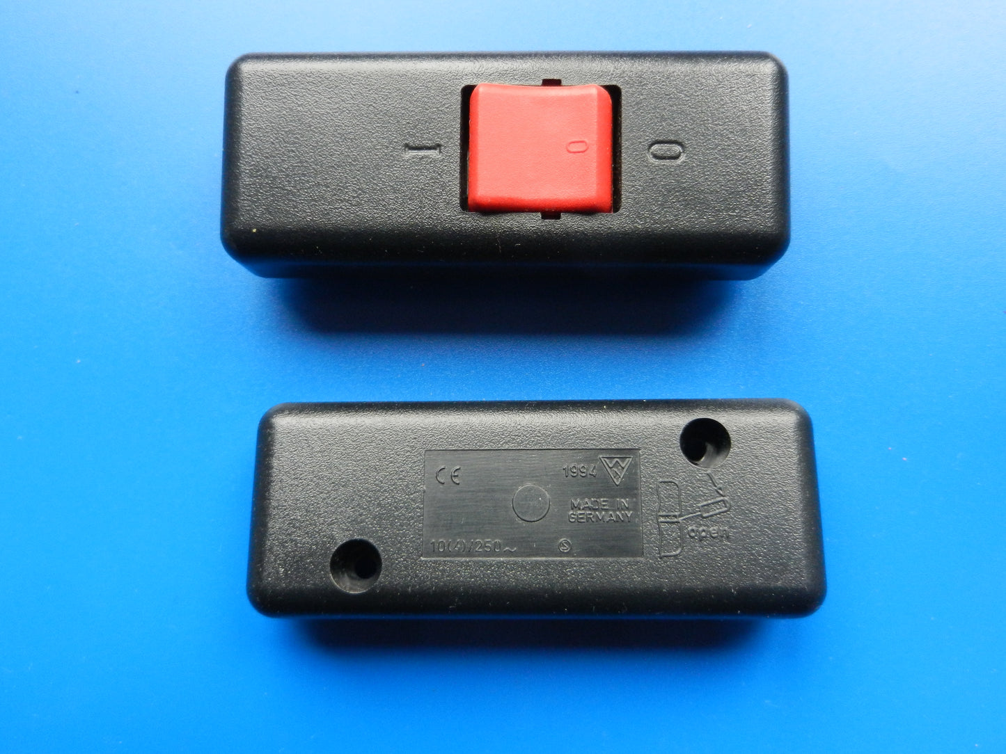 Kabelschalter für 2 polige Netzkabel  2 poliger Schalter rot