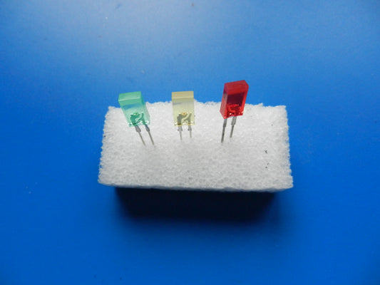LED Dioden Rechteckig grün, gelb oder rot für Hifi - Cassettendecks  von GRUNDIG