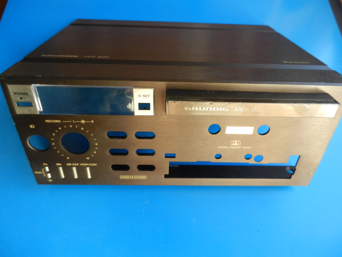 MCF200 Alu Gehäuse Frontplatte in braun GRUNDIG