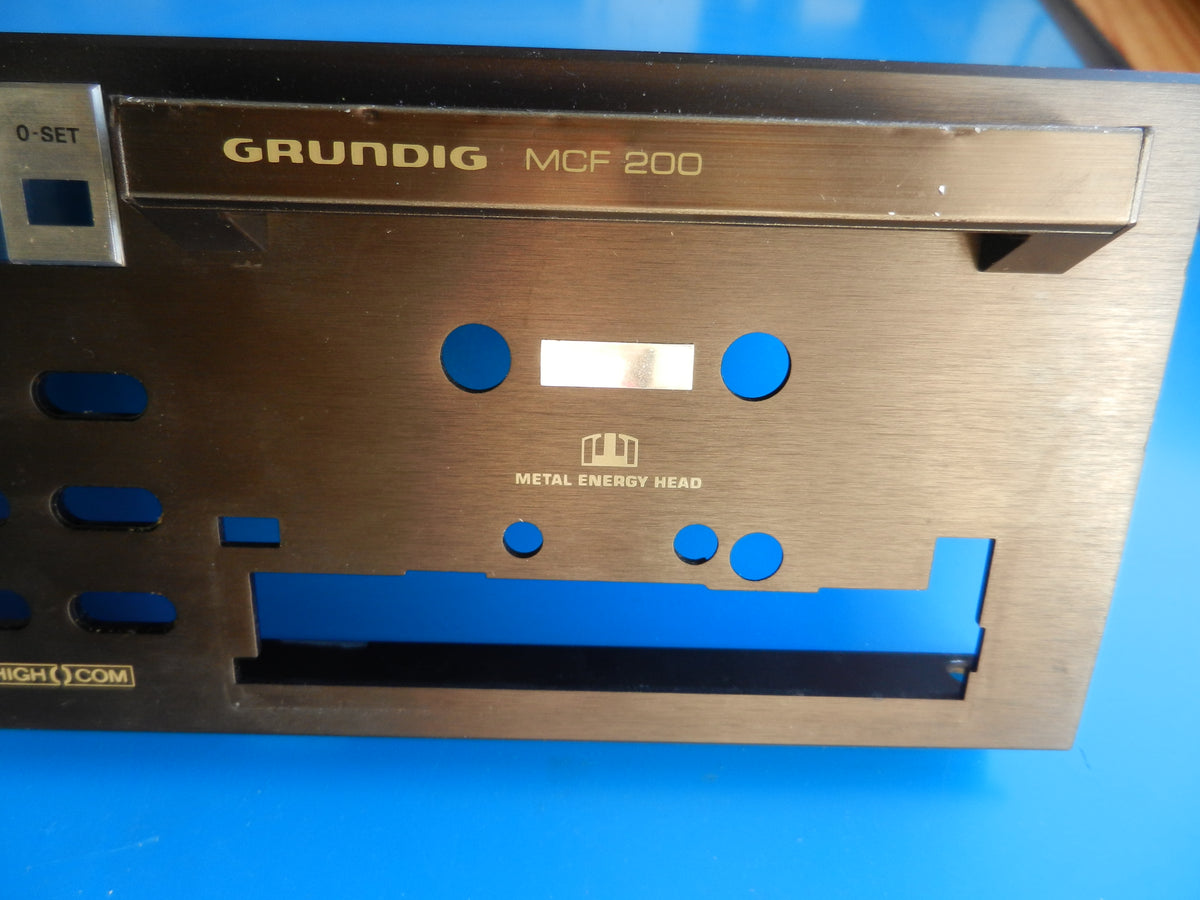 MCF200 Alu Gehäuse Frontplatte in braun GRUNDIG