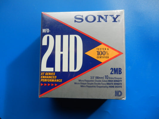 3,5" Disketten MFD 2HD 2MB 3,5mm von SONY 10 Stück