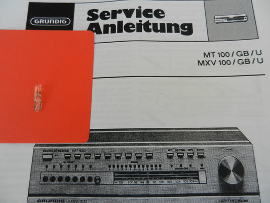 Lämpchen für MT100 Mini Tuner GRUNDIG