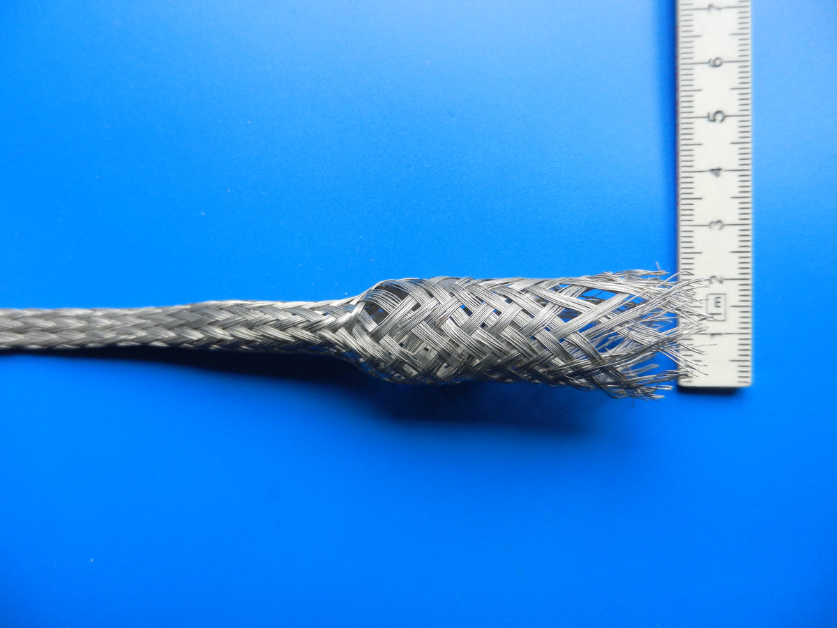 Abschirmgeflecht Schlauch für abgeschirmte Kabel, Kupfer verzinnt bis 18mm innen.