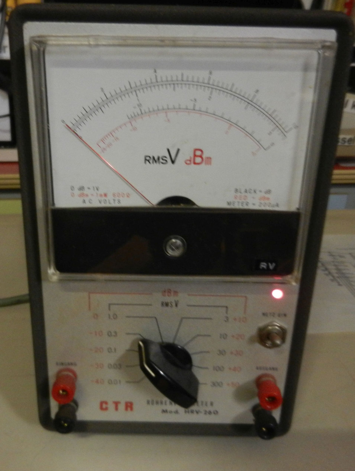 Röhrenvoltmeter HRV260 Messgerät von CRT, wenig gebraucht