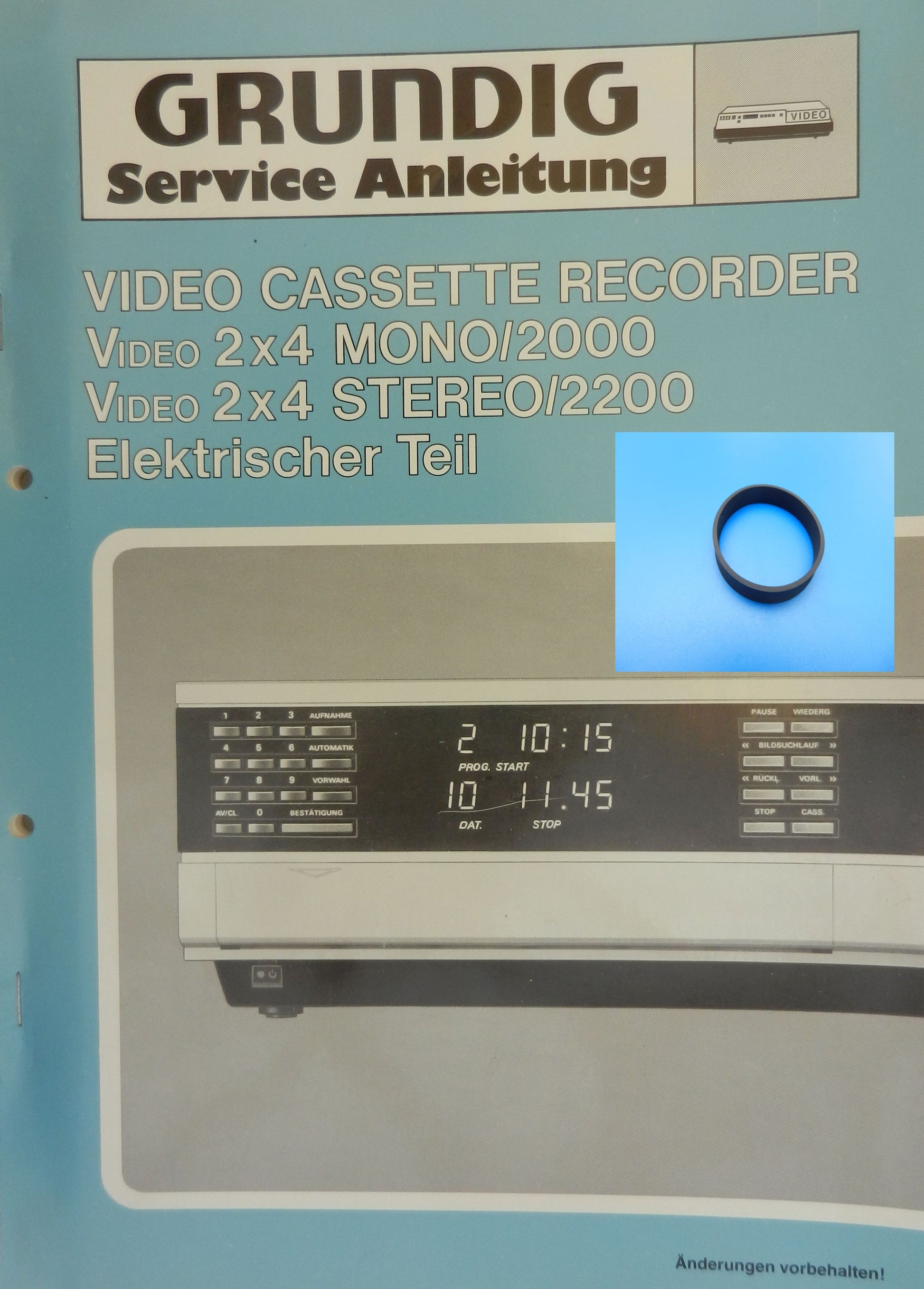 Fädelriemen für Video 2x4 2000 GRUNDIG