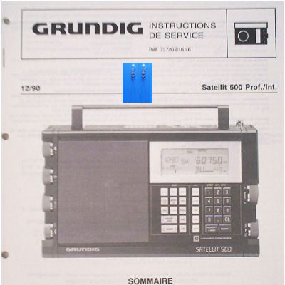 SATELLIT500 Lämpchen SET GRUNDIG