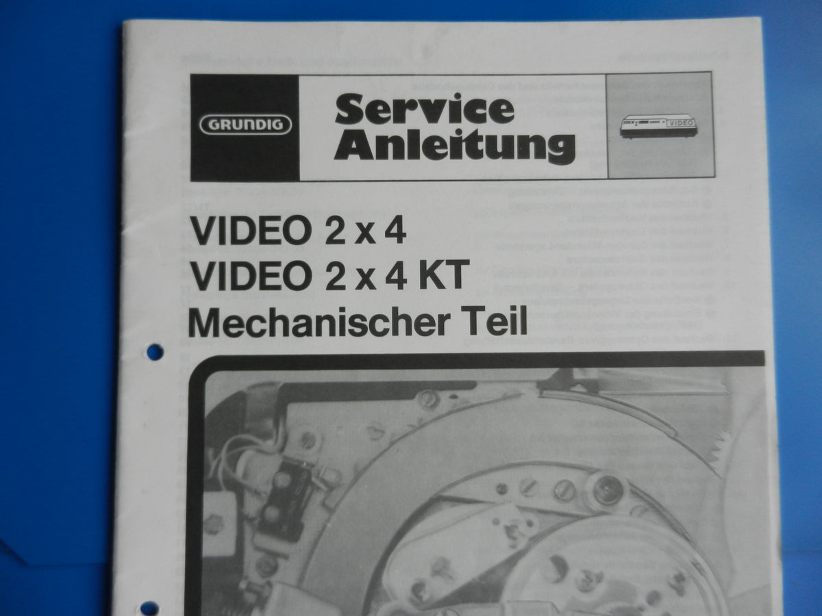 2x4 plus KT Video Mechanisches Service Manual für Videorecorder von GRUNDIG