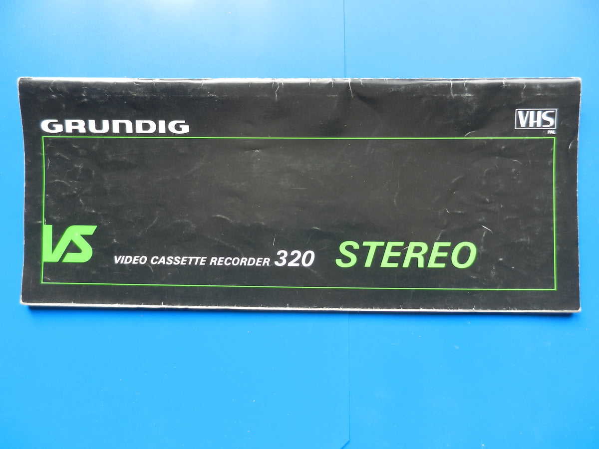 VS320 Stereo Bedienungsanleitung für VHS Videorecorder von GRUNDIG
