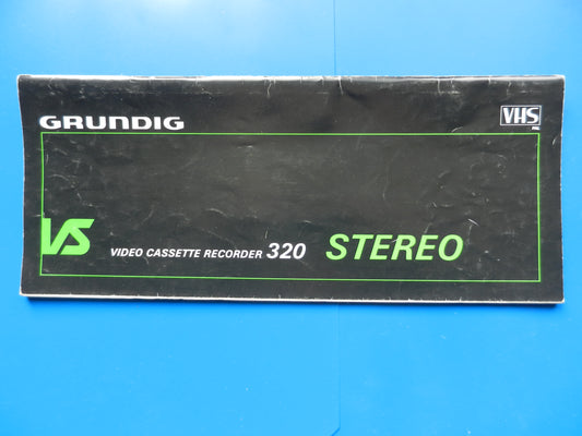 VS320 Stereo Bedienungsanleitung für VHS Videorecorder von GRUNDIG