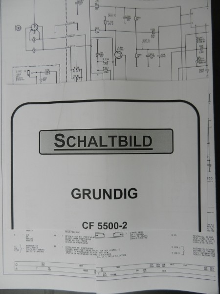 CF5500-2 Service Manual für GRUNDIG Hifi Cassettendeck