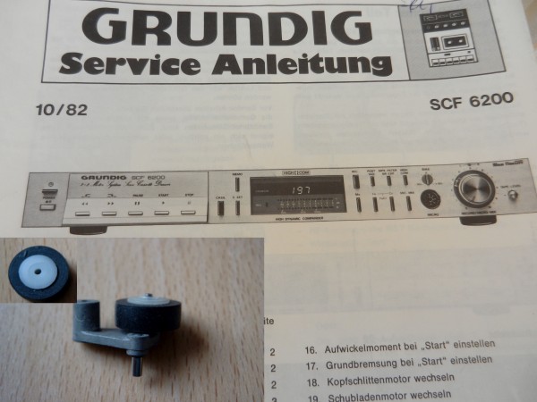 SCF6200 6100 6000 Tonrolle für GRUNDIG Hifi Cassettendeck