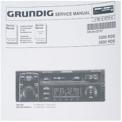 WKC 5300 / 5600 RDS Service Manual - für GRUNDIG Autoradio