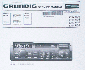 WKC5100 / 5200 RDS Service Manual - für Autoradio GRUNDIG