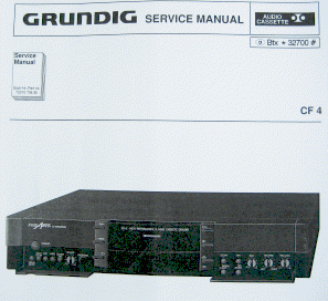 CF4 Service Manual Fine Arts Hifi Cassettendeck von GRUNDIG